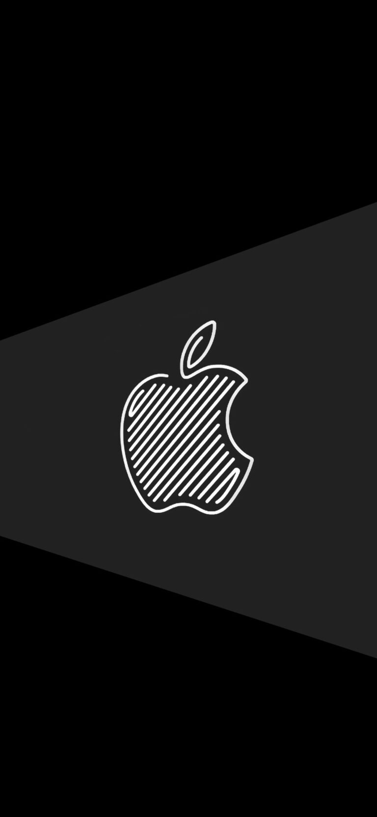 Default wallpaper of Apple Logo Black