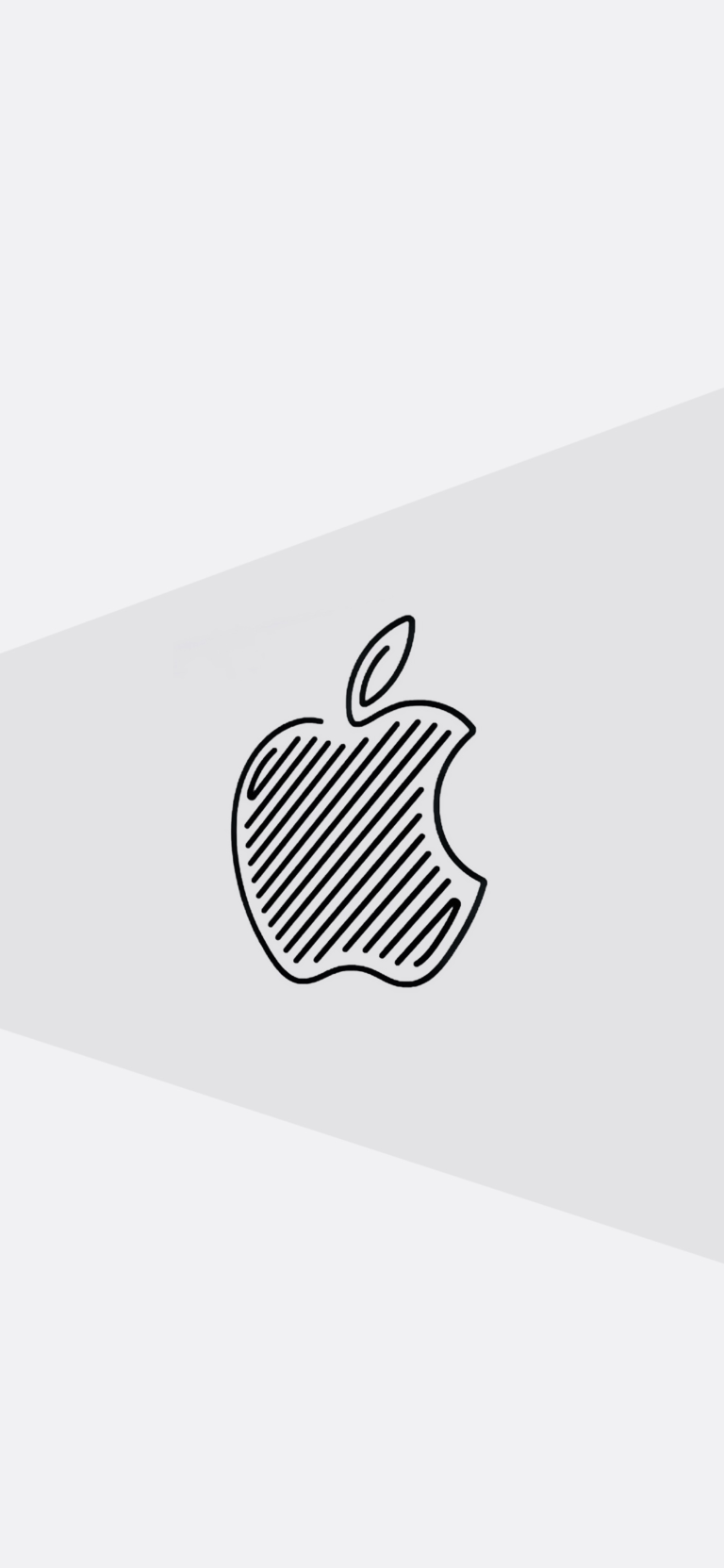 Default wallpaper of Apple Logo Grey