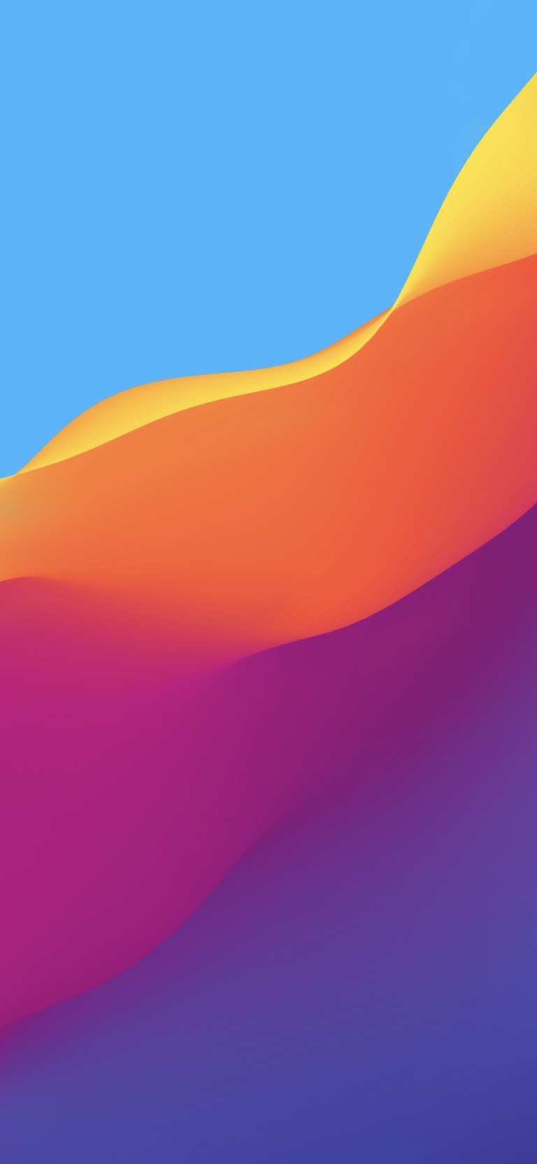 Default wallpaper of Color Waves