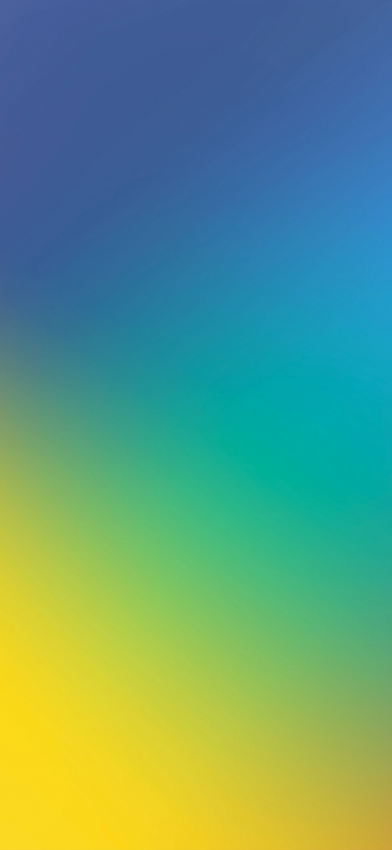 Default wallpaper of Blue to Yellow