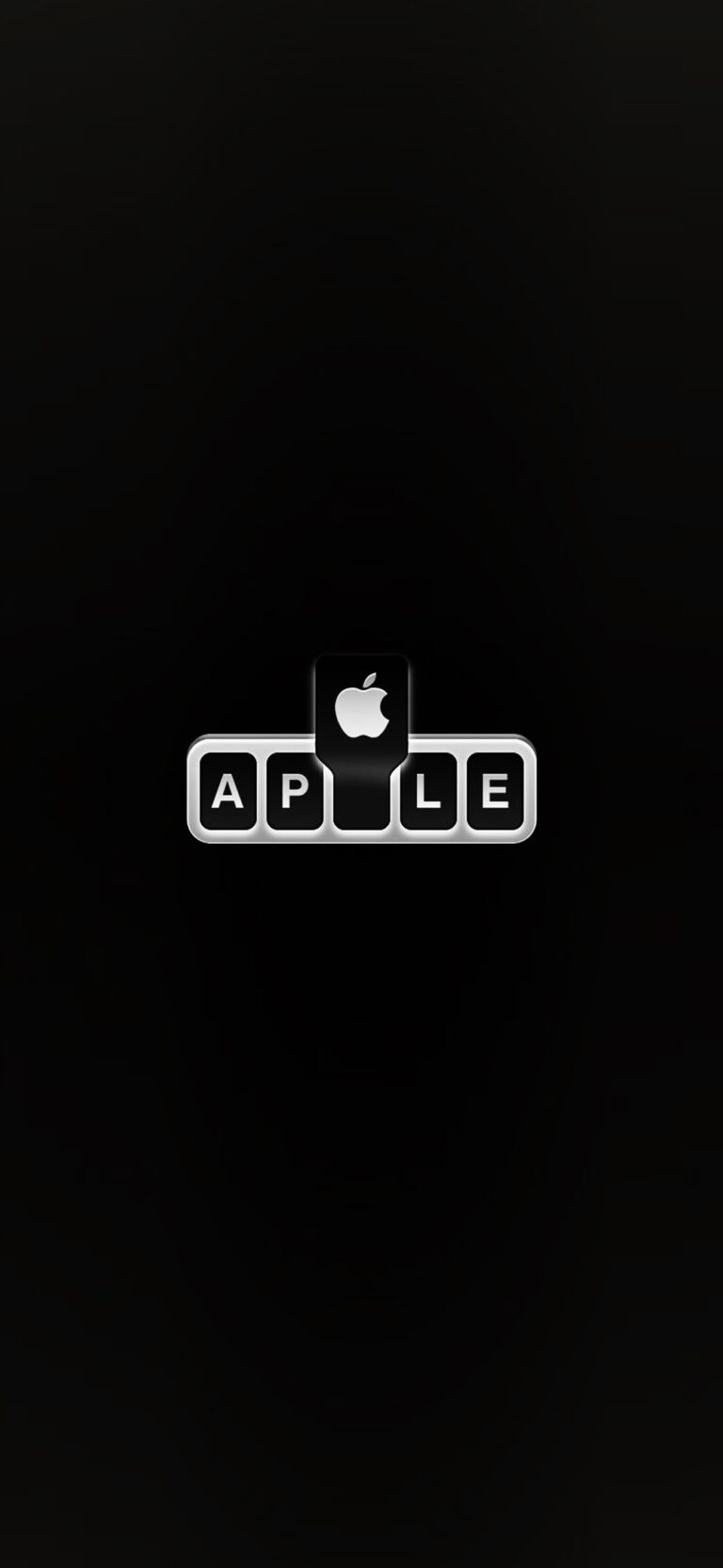 Default wallpaper of Apple Keys Black