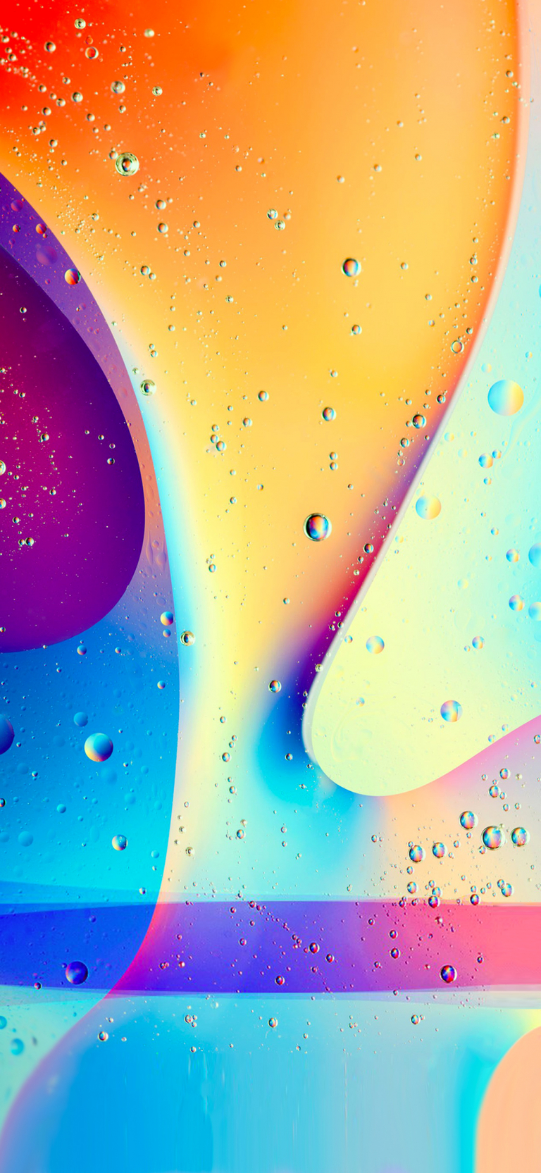 Default wallpaper of Colorful Bubbles