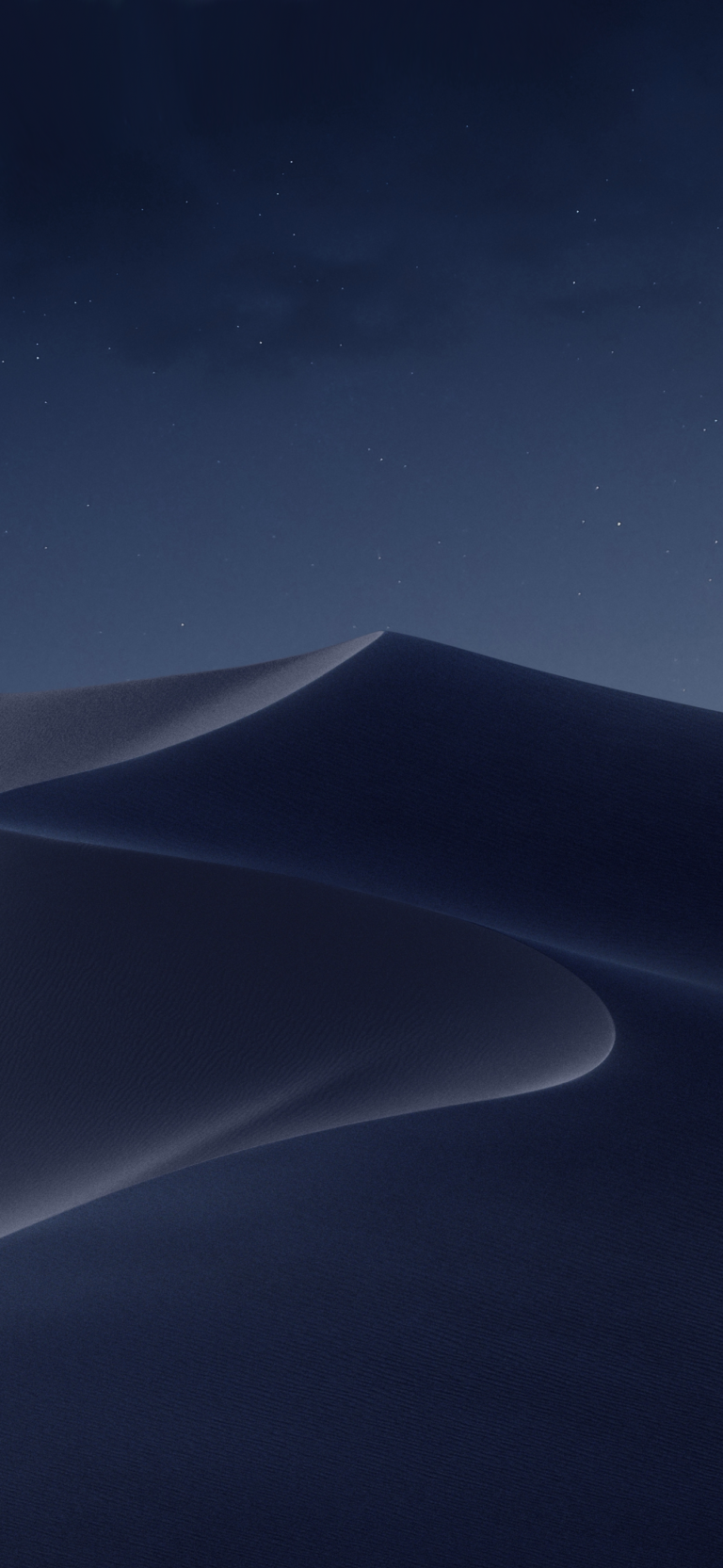 Default wallpaper of macOS Mojave Stock (Night)