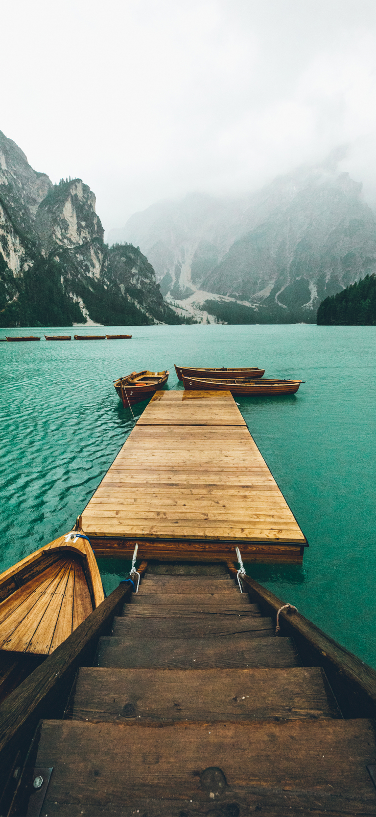 Default wallpaper of Lago di Braies (from iOS 14 Concept by iSpazio)