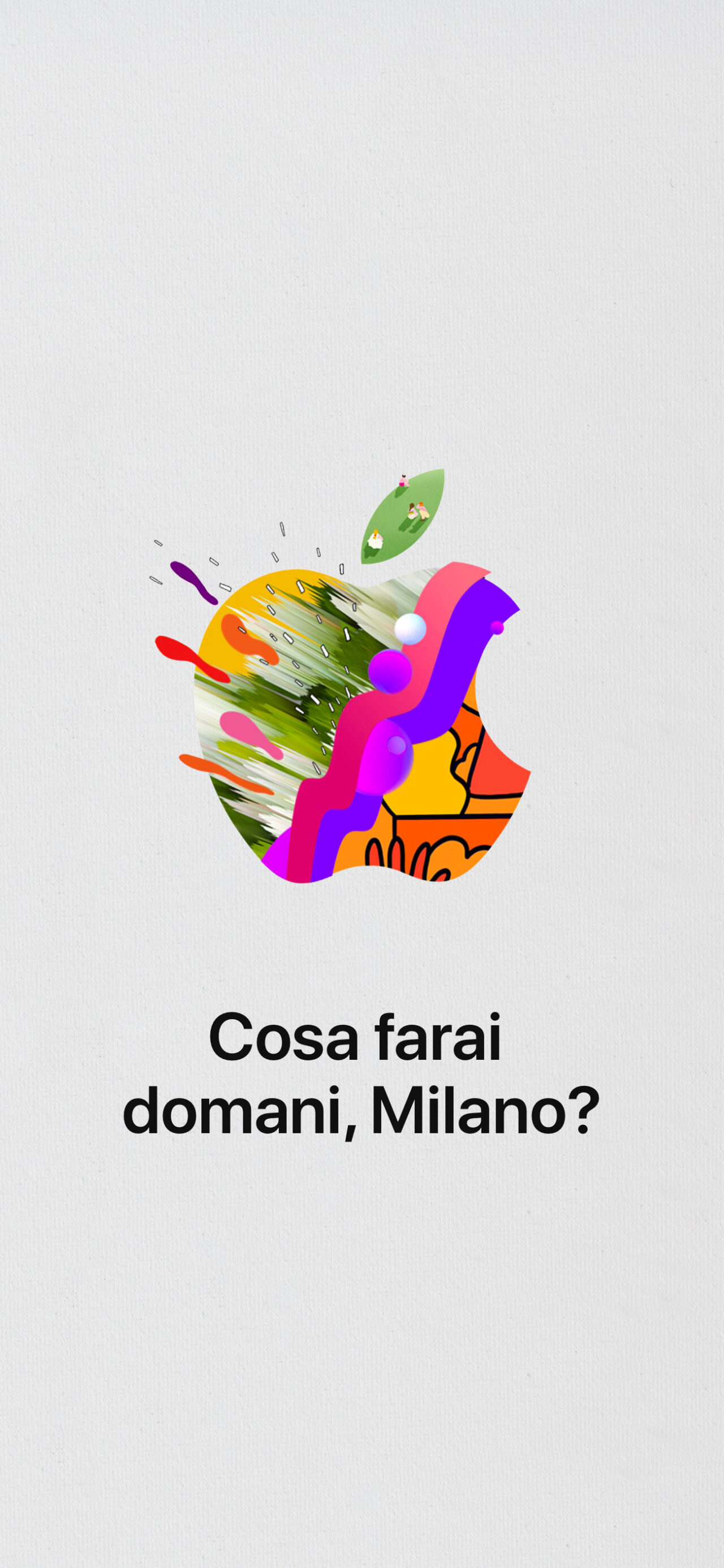 Apple Liberty – Complete Logo (White) by iSpazio