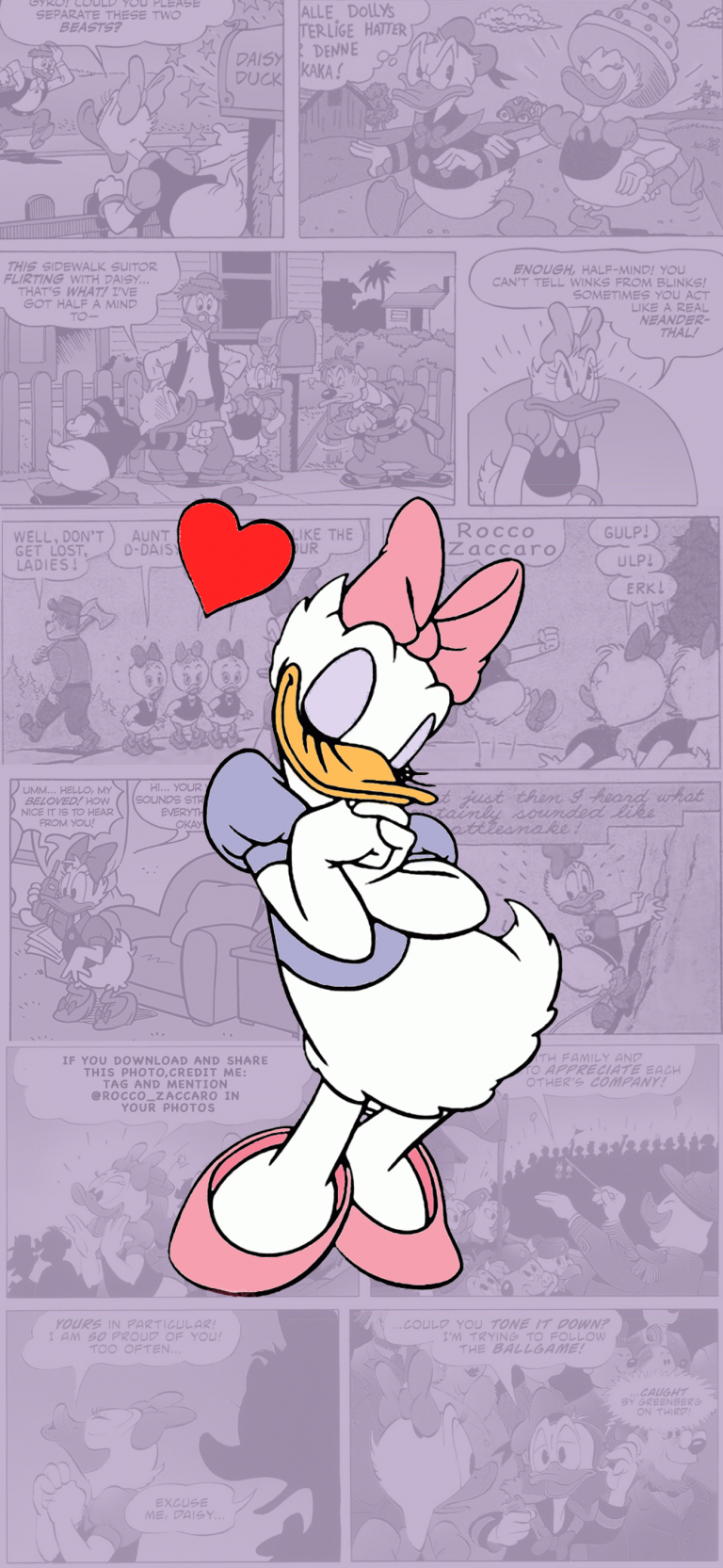 Default wallpaper of Daisy Duck