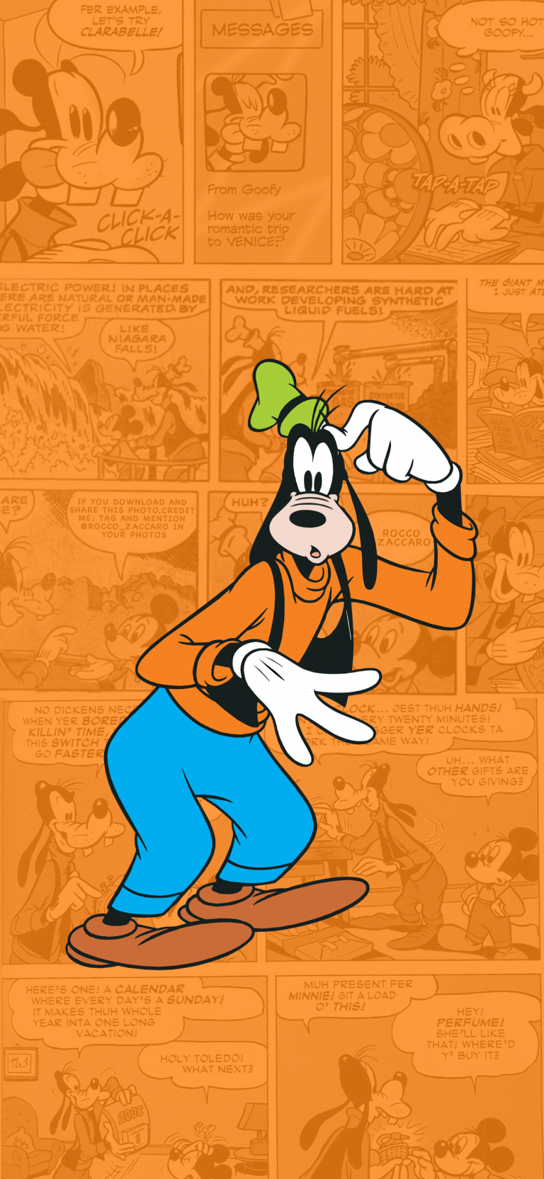 Default wallpaper of Goofy