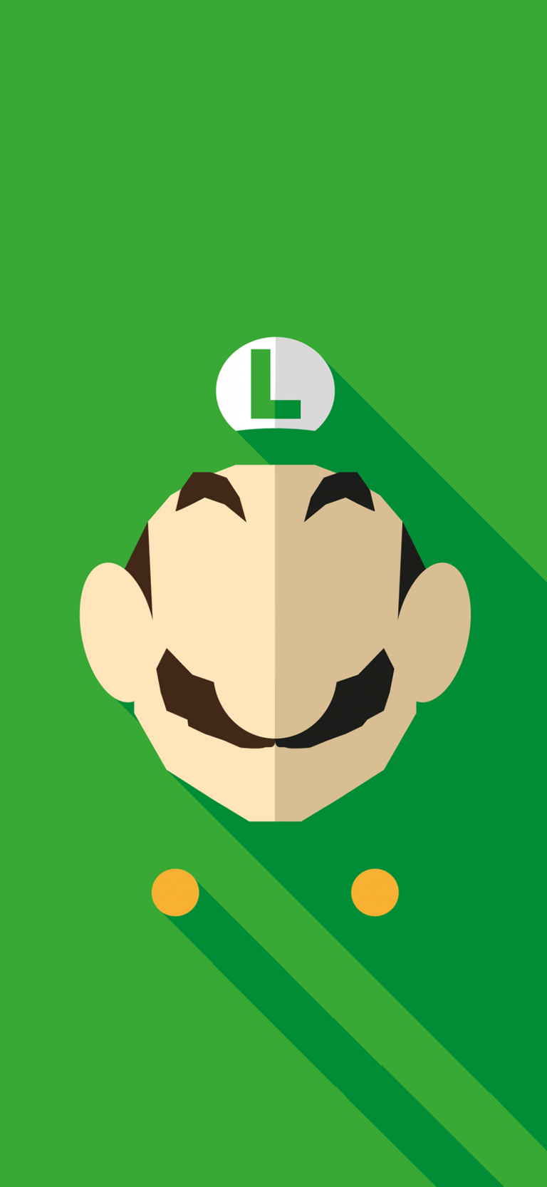 Default wallpaper of Luigi