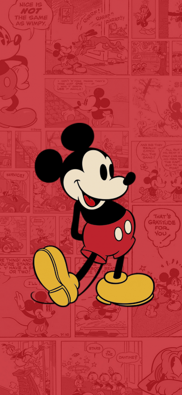 Default wallpaper of Mickey