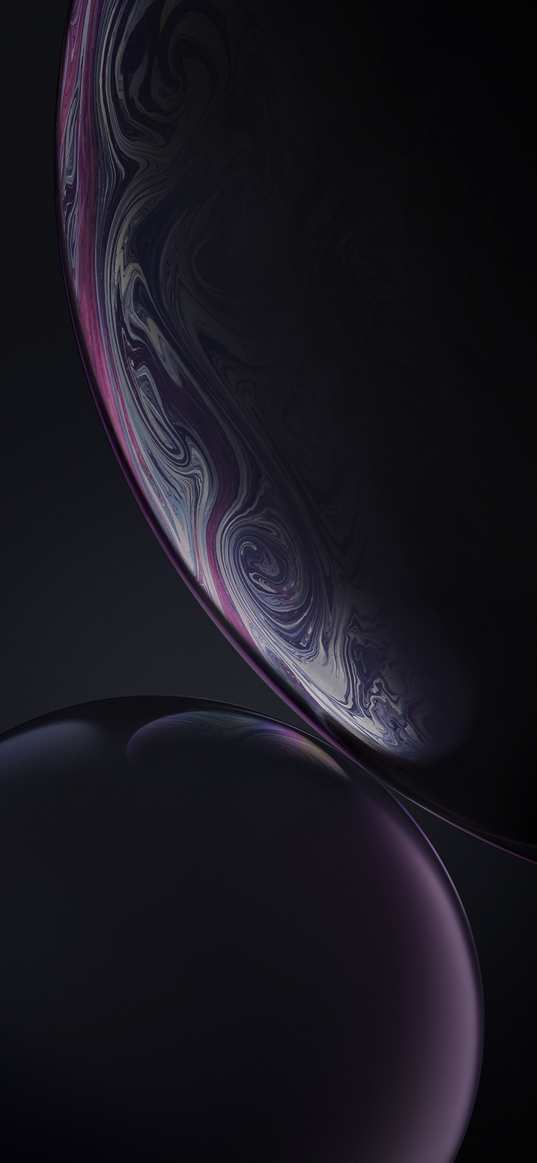 Default wallpaper of iPhone XR Stock Wallpaper – Black