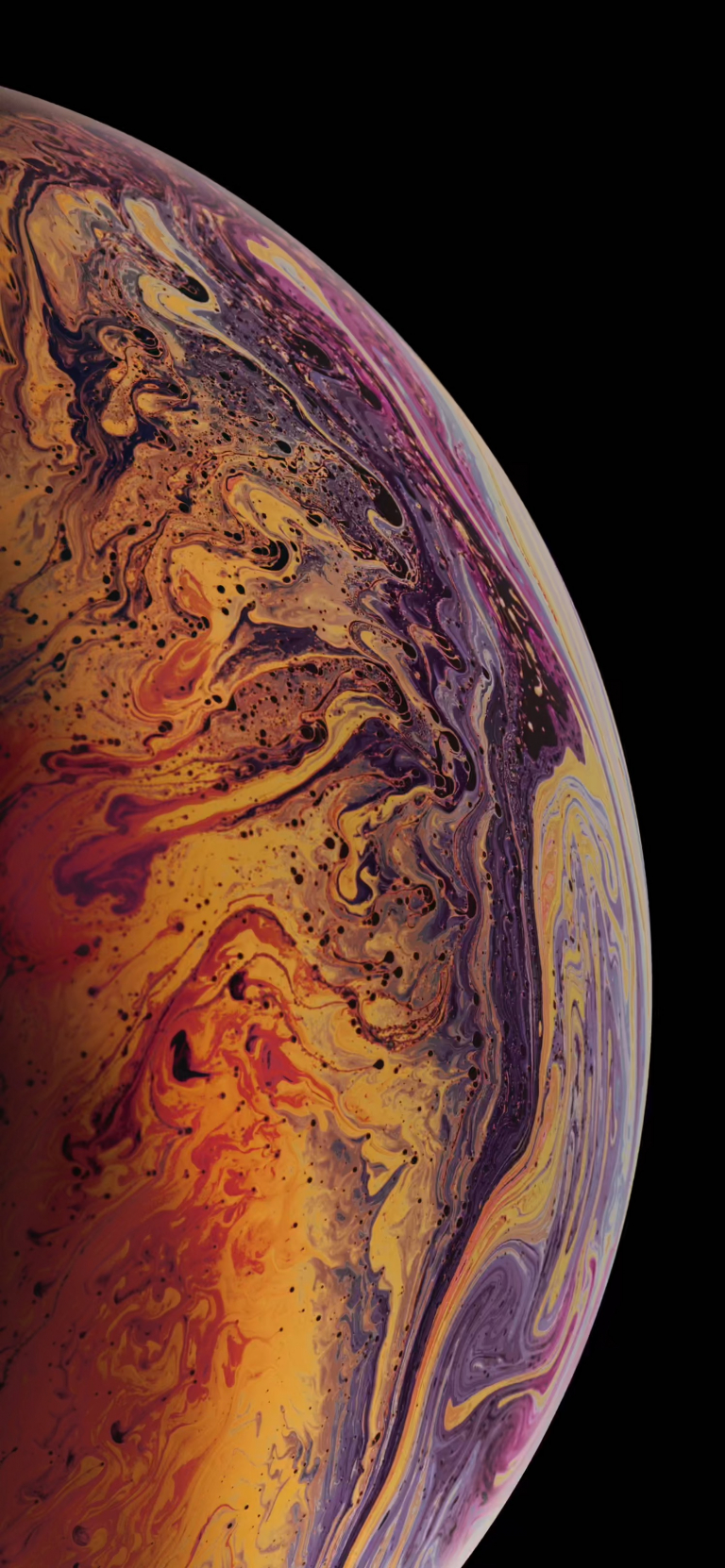 Default wallpaper of iPhone XS Max Wallpaper – Gold