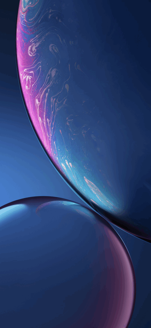 iPhone XR Stock Wallpaper - Blue