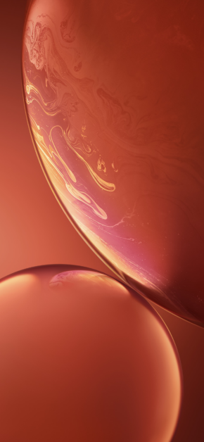 iPhone XR Stock Wallpaper – Coral