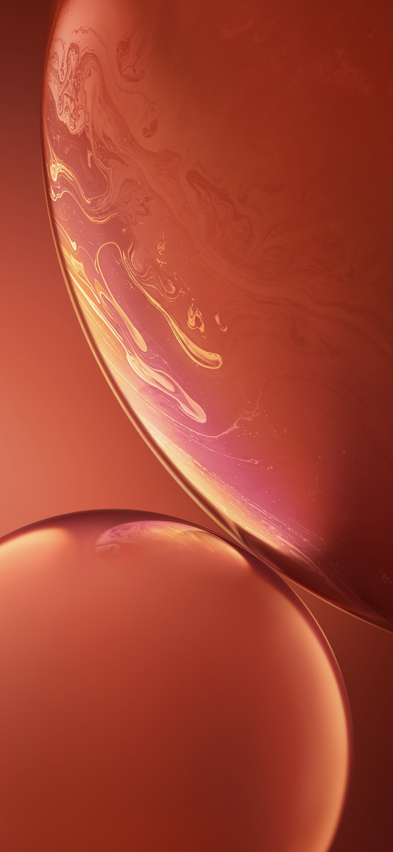 Default wallpaper of iPhone XR Stock Wallpaper – Coral