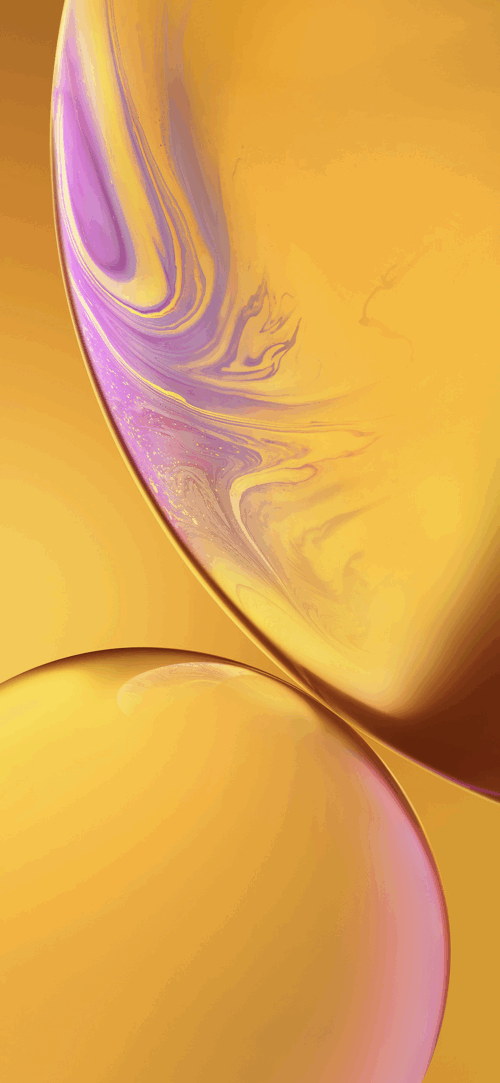 iPhone XR Stock Wallpaper - Yellow