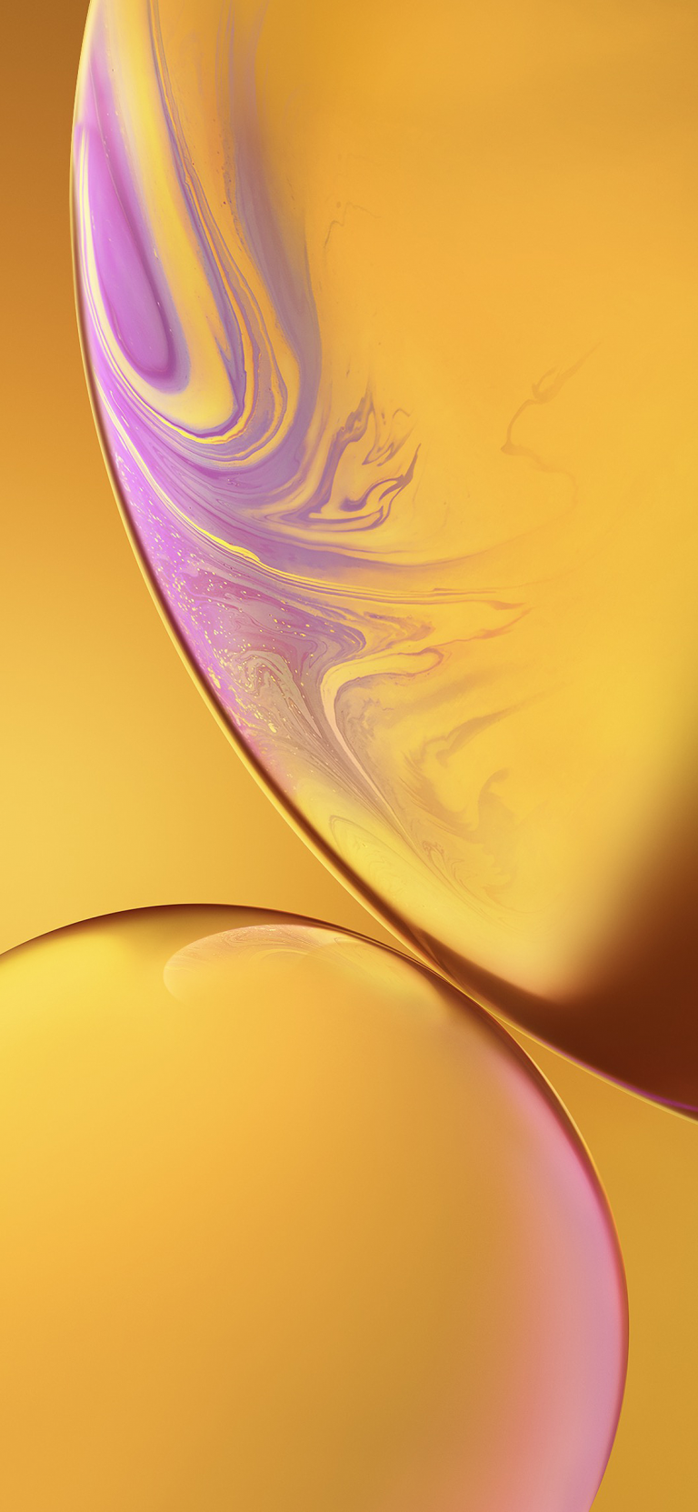 Default wallpaper of iPhone XR Stock Wallpaper – Yellow