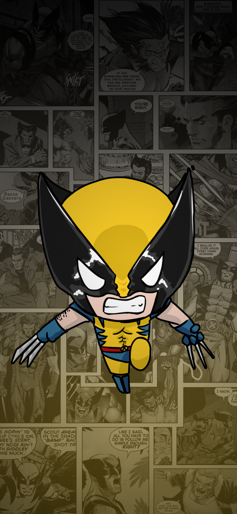 Default wallpaper of Wolverine | Marvel