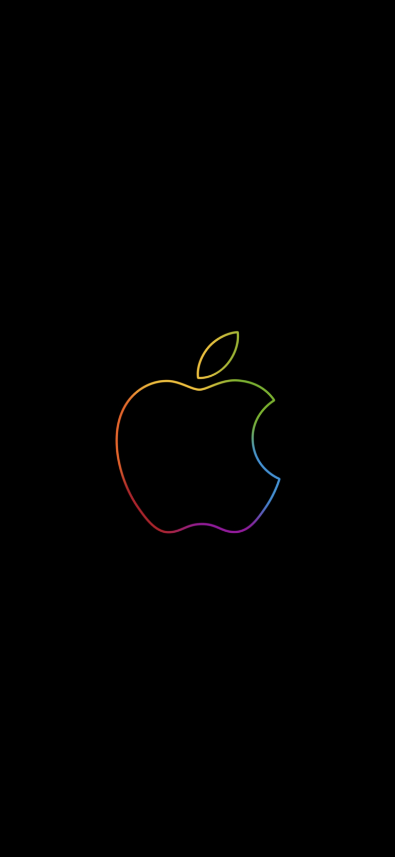 Default wallpaper of Apple Event – Rainbow Logo – Static Version ( Event)