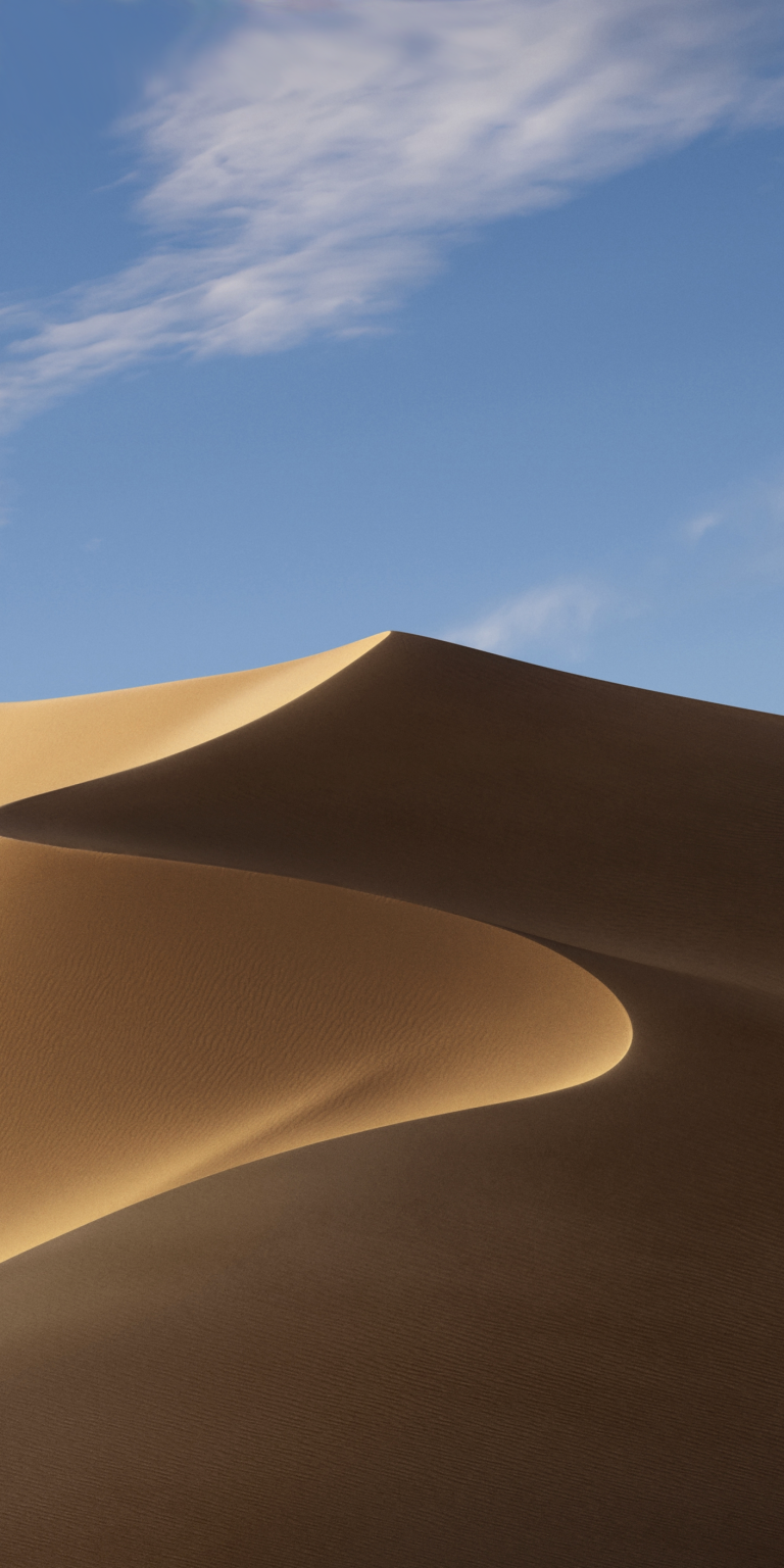 Default wallpaper of macOS Mojave Stock Wallpaper (Day)