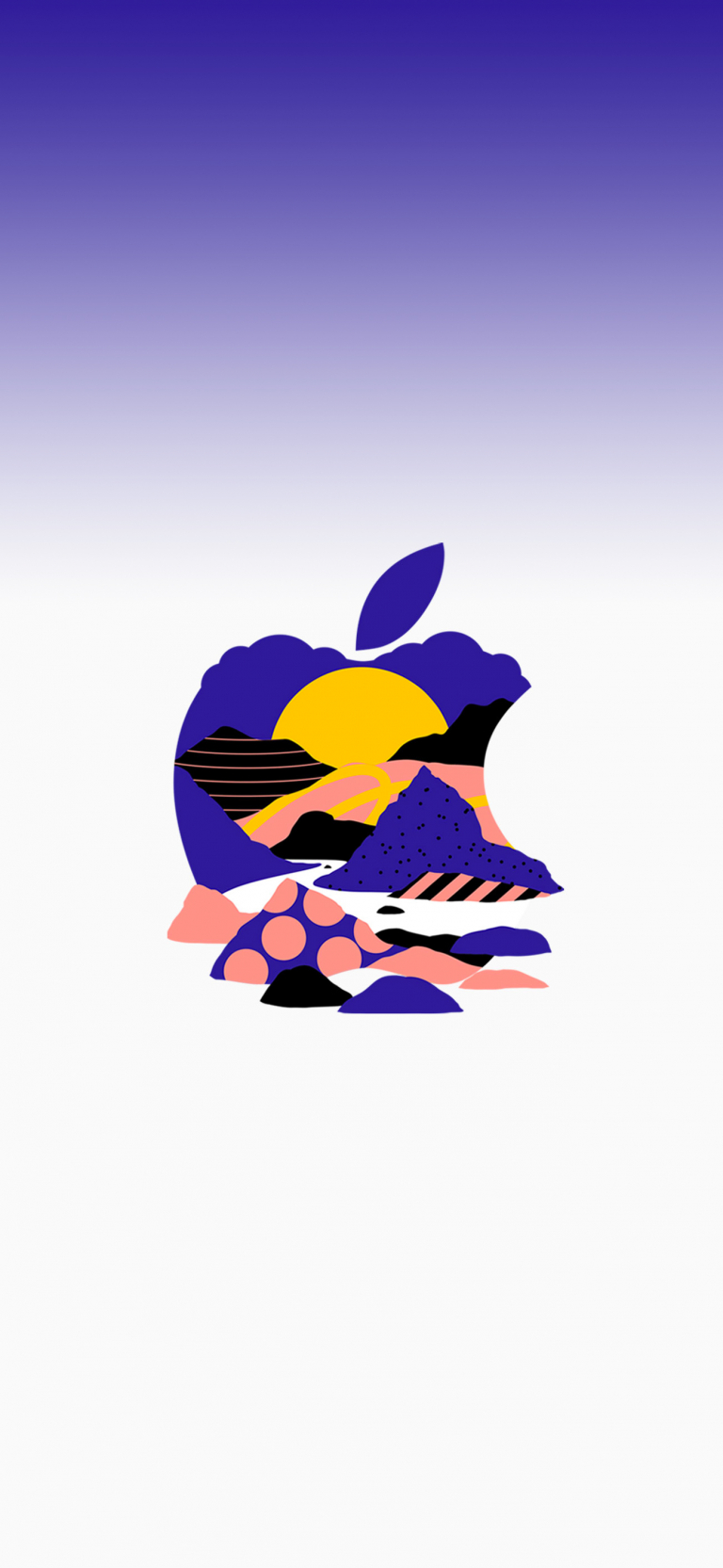 Default wallpaper of Apple Logo – 30 October Event – Official Wallpaper #6