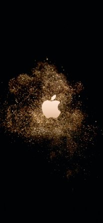 Apple Logo - Stardust - LIVE Wallpaper