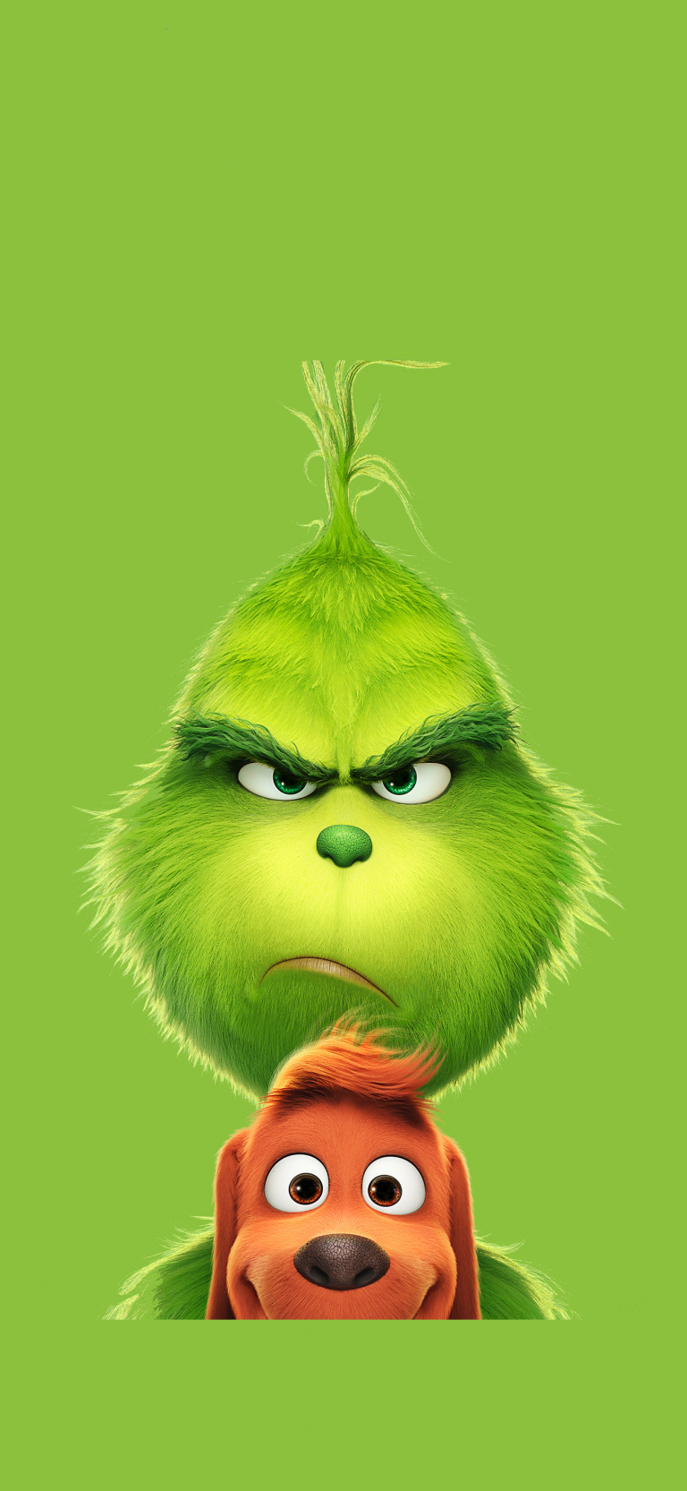 Default wallpaper of Grinch