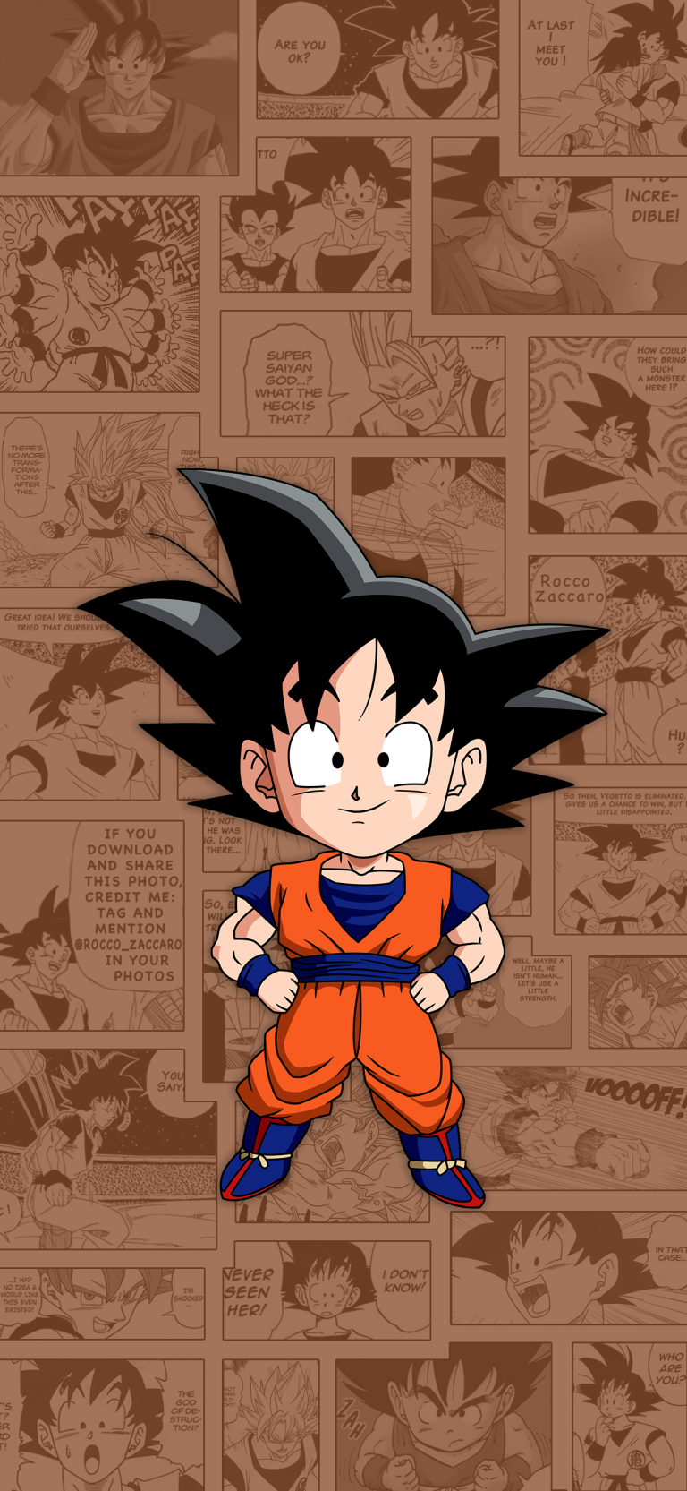 Default wallpaper of Son Goku