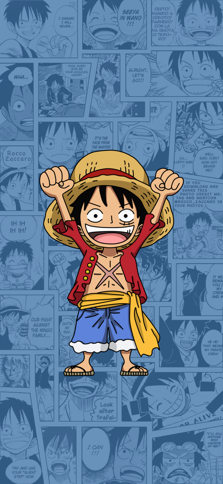 Default wallpaper of The straw hat luffy