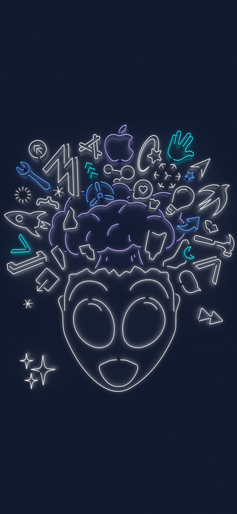 Default wallpaper of Alien | WWDC19