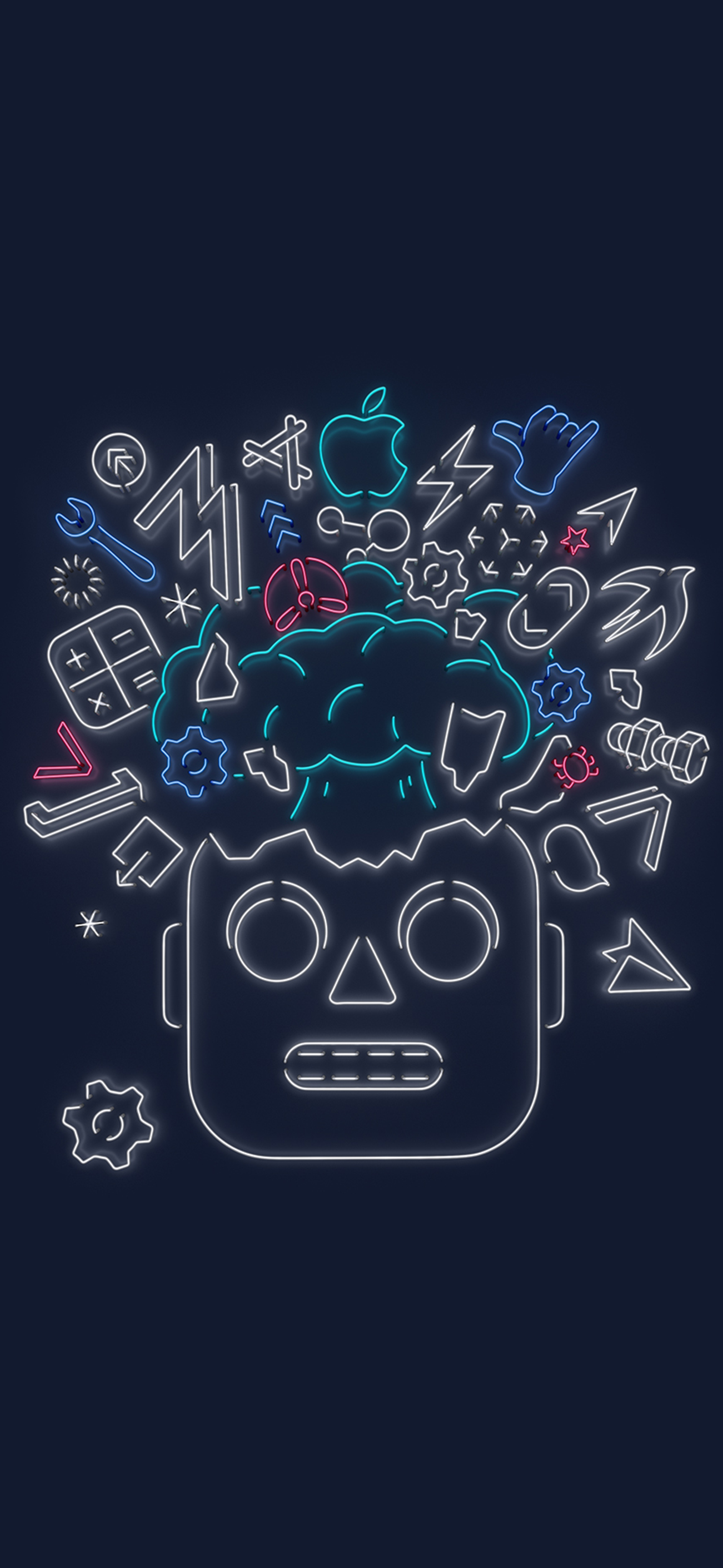 Wwdc 19 Official Wallpaper Robot Wallpapers Central