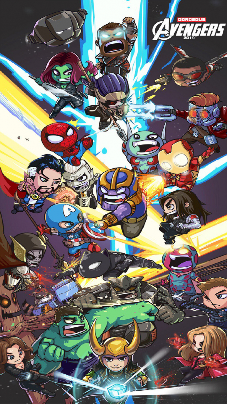 Default wallpaper of Avengers Team