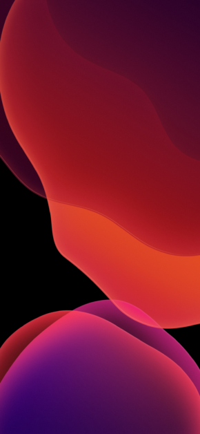 iOS 13 Official Stock Wallpaper (Ultra HD) – Orange Dark