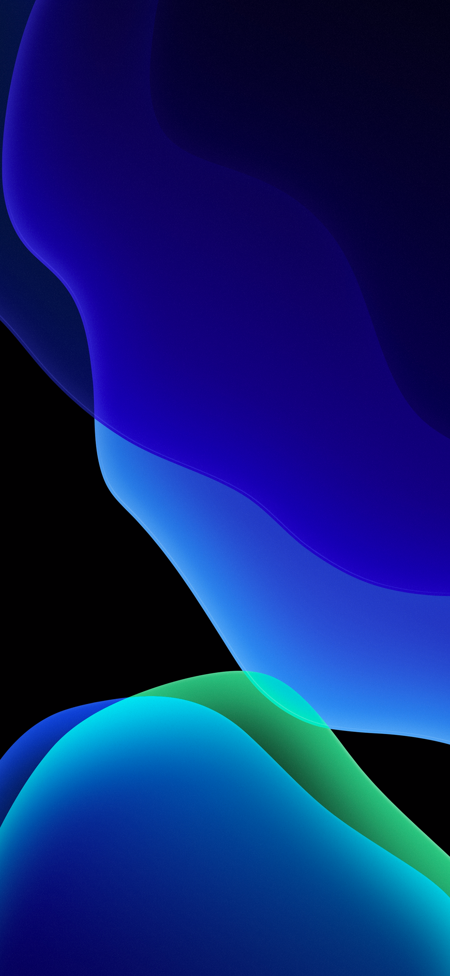 iOS 13 Official Stock Wallpaper (Ultra HD) – Blue Dark - Wallpapers Central