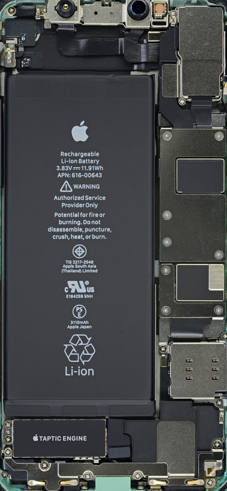 Default wallpaper of iPhone 11 Internals Wallpaper