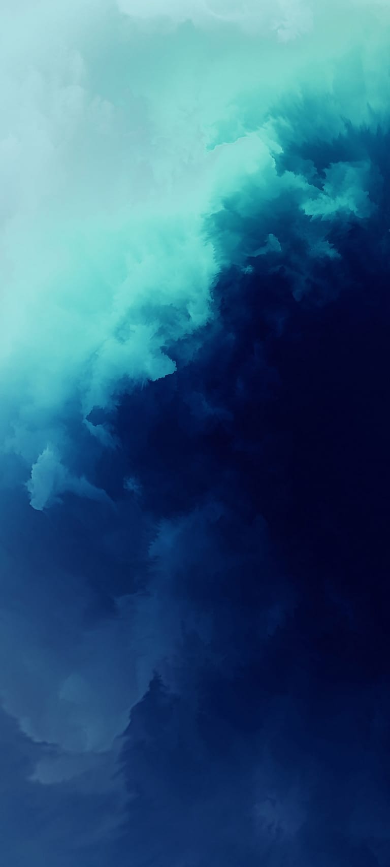 Default wallpaper of Water Blue – OnePlus 7T Stock Wallpaper