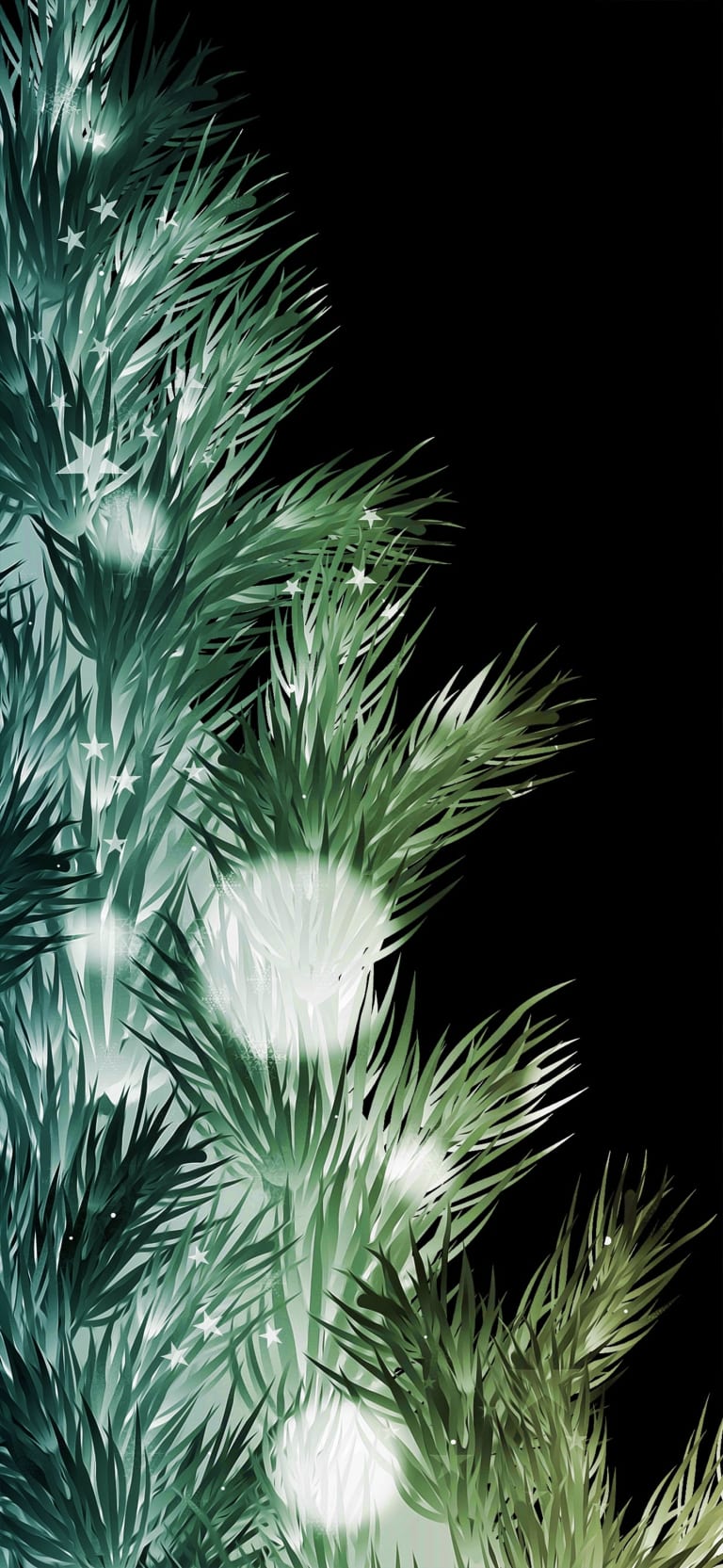 Default wallpaper of Christmas tree (Green)