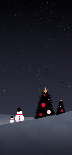 Snowman & Tree (Red)