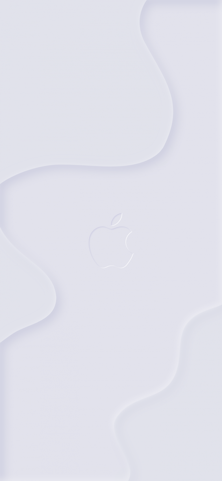 Default wallpaper of Apple Logo in Neumorphism Design (Soft UI) | First Experiment by Wallpapers Central