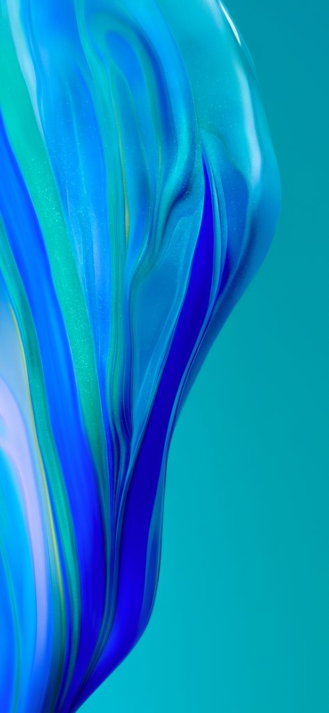 Huawei P40 Pro Stock Wallpaper | Blue & Green - Wallpapers Central