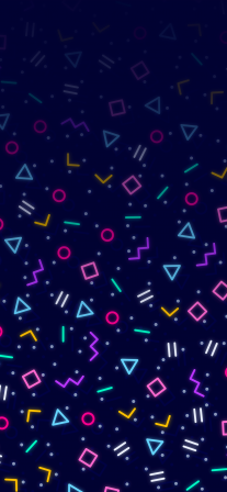 Geometric Neon - WhatsApp Wallpapers