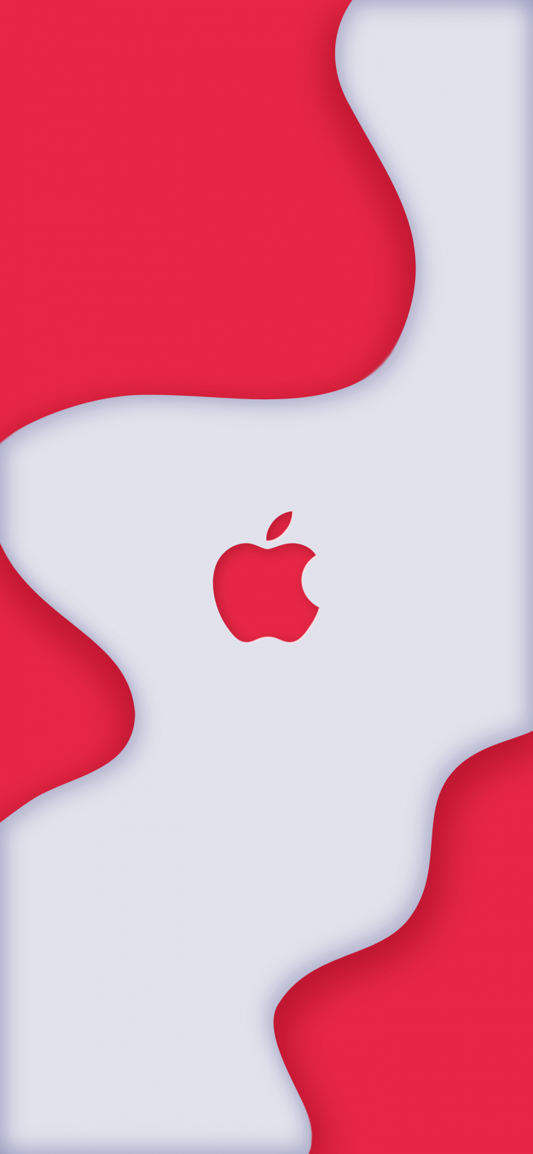 Default wallpaper of Apple Logo in Neumorphism Design (Soft UI) | Third Experiment by Wallpapers Central