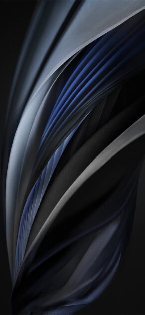 iPhone SE (2020) Silk Silver Mono Dark – Official Stock Wallpaper
