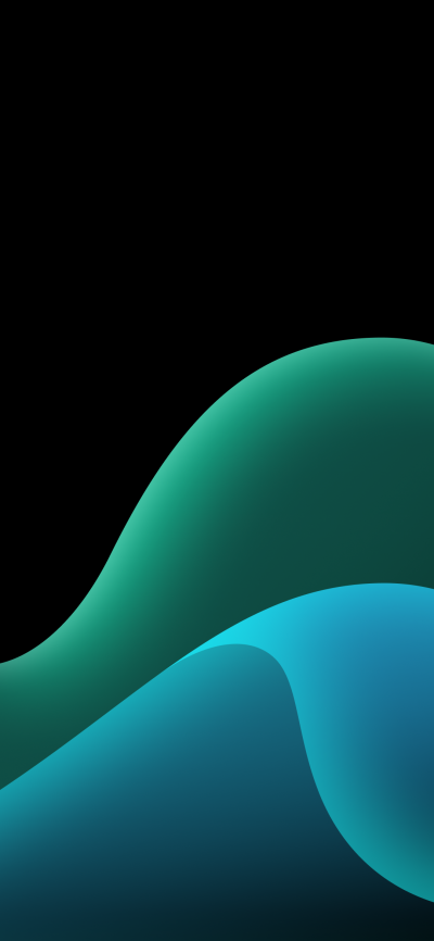 OLED Fold Blue and Green - Wallpapers Central