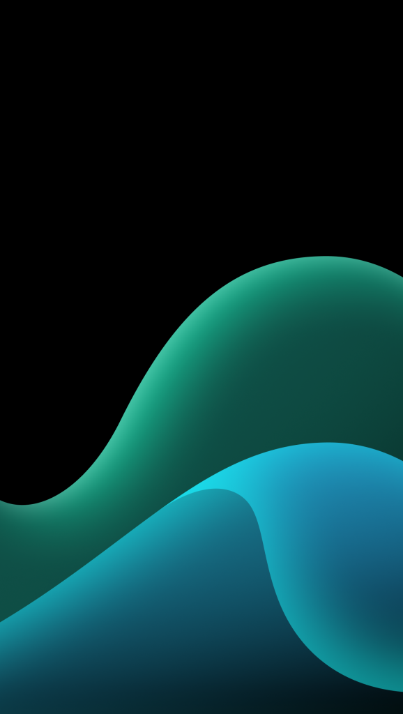 OLED Fold Blue and Green - Wallpapers Central