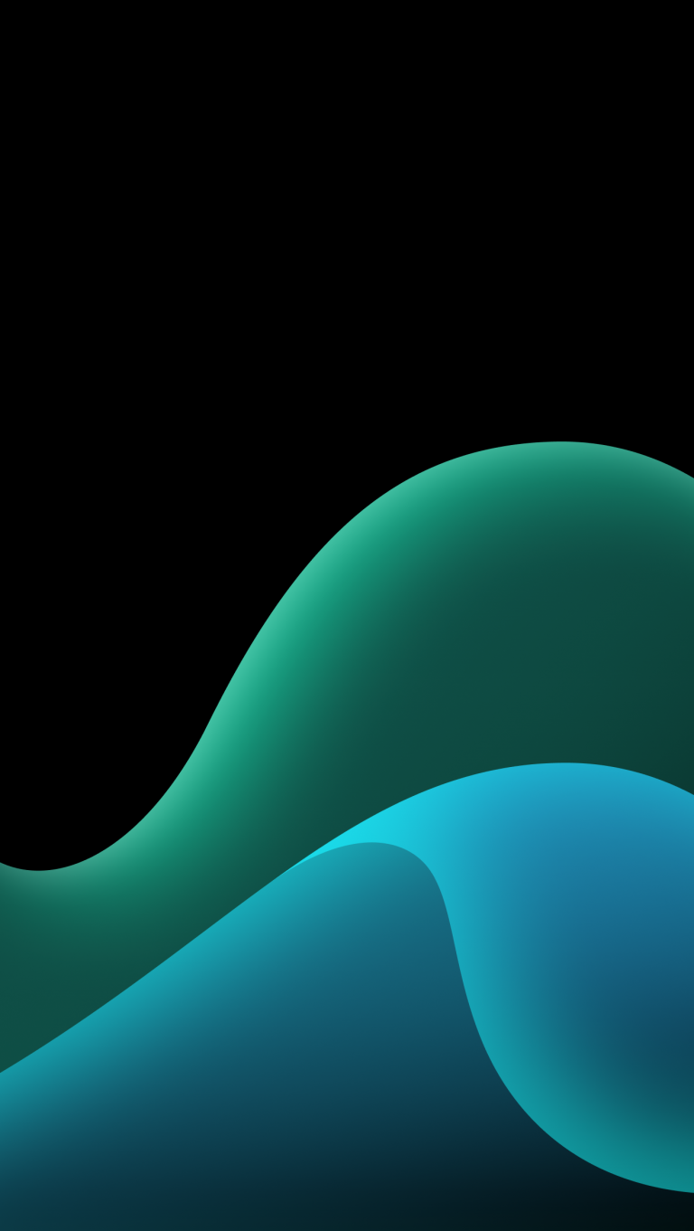 Default wallpaper of OLED Fold Blue and Green