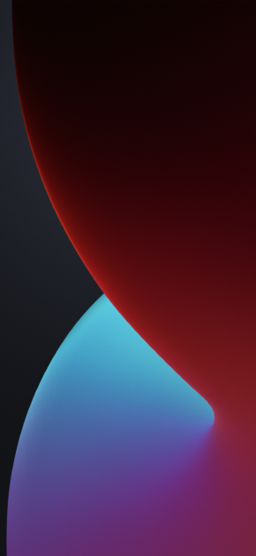 iOS 14 Warm Dark Stock Official Wallpaper (Full Quality)