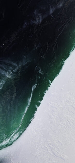 OnePlus NORD Stock Wallpaper #1 – Arctic Night Abstract