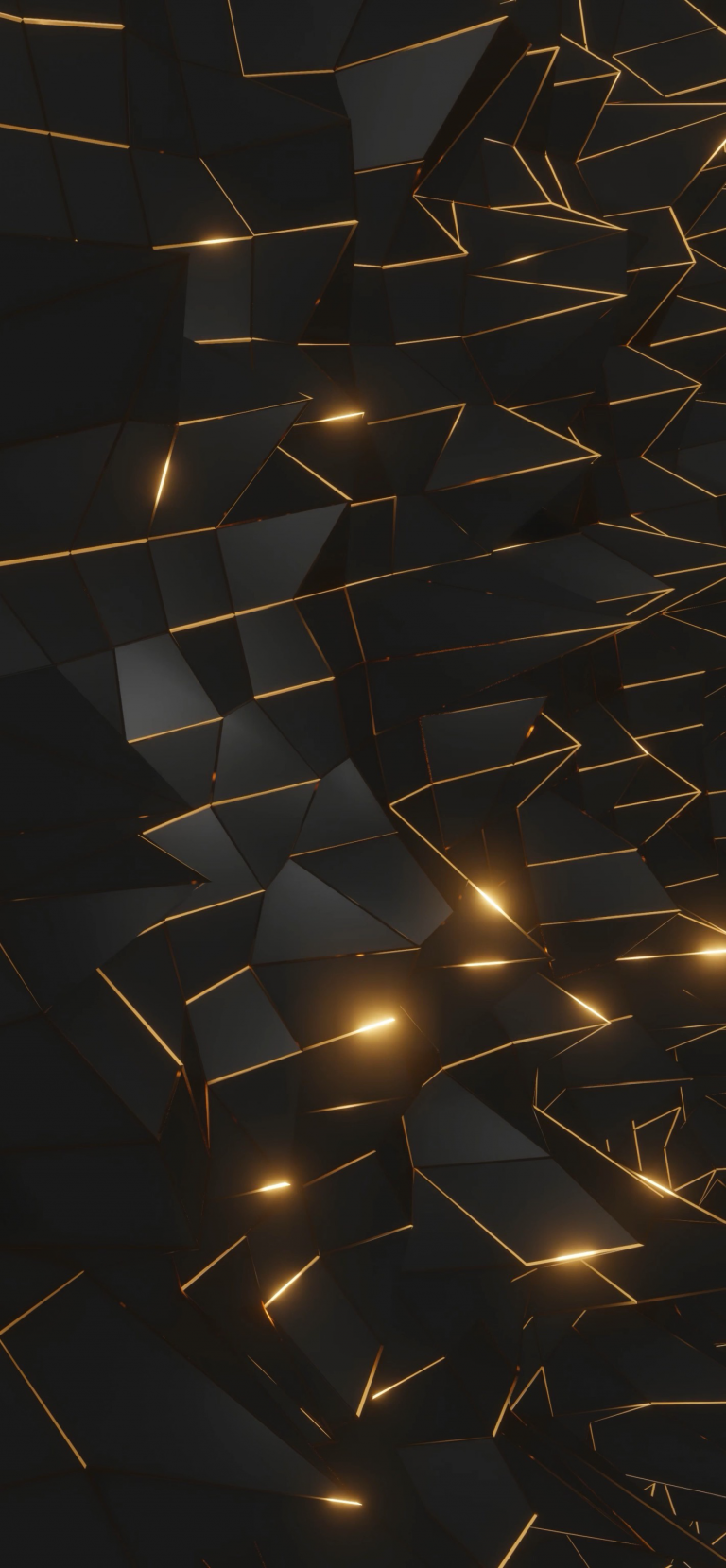 Default wallpaper of Black Polygons | LIVE Wallpaper