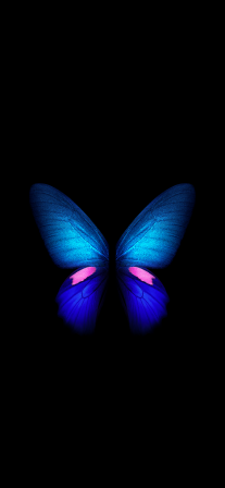 Butterfly - Galaxy Fold (Blue) | LIVE Wallpaper