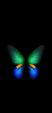 Butterfly - Galaxy Fold (Silver) | LIVE Wallpaper